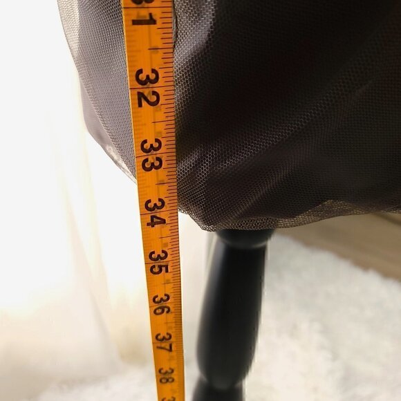 Vera Wang White Collection Gray Mesh Dress Size 4 - Picture 13 of 15